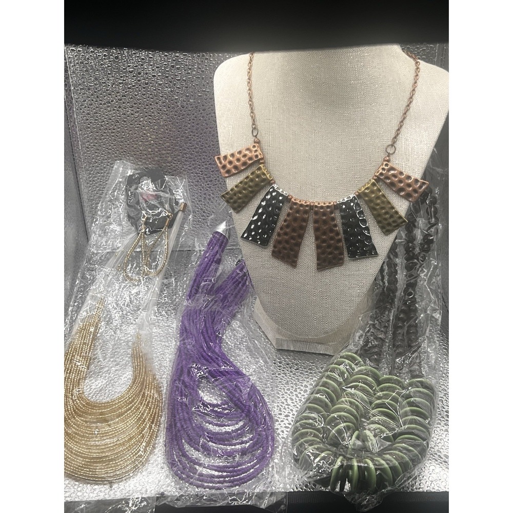 Paparazzi 4 Piece LOT OF NECKLACE EARRING SETS ALL NEW WITH TAGS Colorful